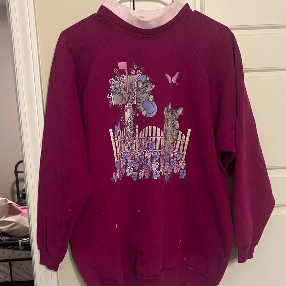 Vintage Cat Sweatshirt